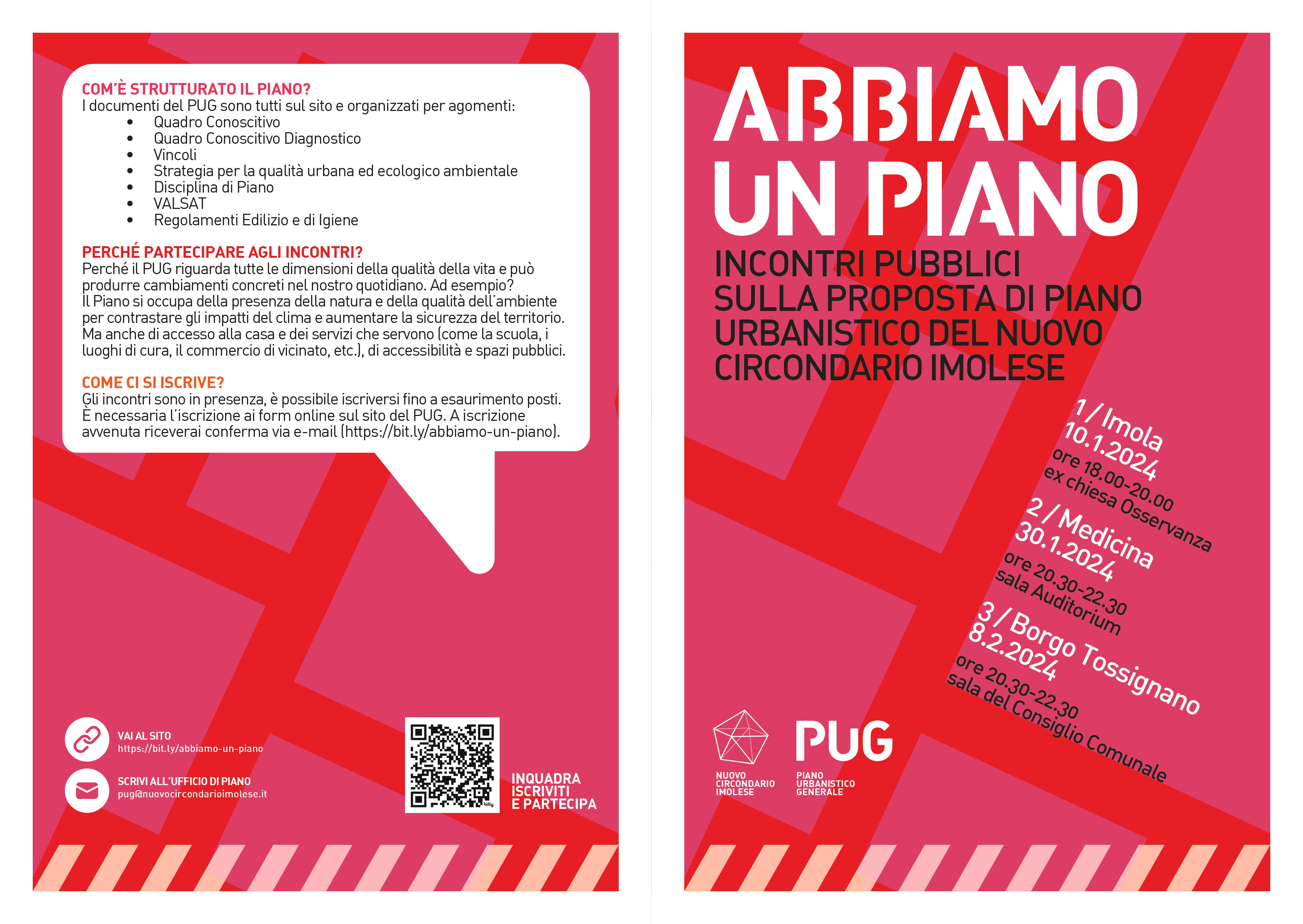 Volantino incontri "ABBIAMO UN PIANO" (fronte)